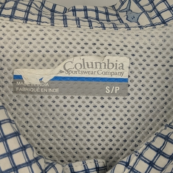 COLUMBIA Fish Print Vented PFG Fishing Shirt - Picture 3 of 6
